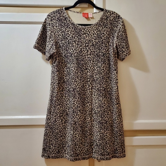 Liz & Co Women's Casual Short-sleeved Leopard Print Dress - Picture 7 of 9